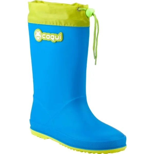 Coqui RAINY COLLAR Detské čižmy, modrá, veľkosť