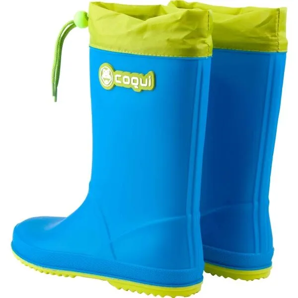 Coqui RAINY COLLAR Detské čižmy, modrá, veľkosť