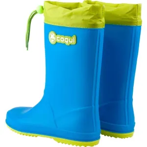 Coqui RAINY COLLAR Detské čižmy, modrá, veľkosť