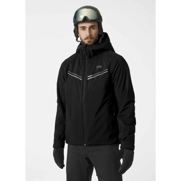 Helly Hansen ALPINE INSULATED JACKET Pánska lyžiarska bunda, čierna, veľkosť