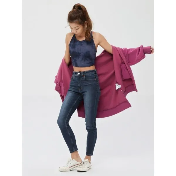GAP V-HR LEGGING Dámske džínsy, tmavo modrá, veľkosť