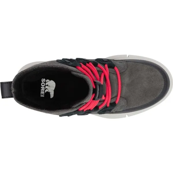 Sorel YOUTH SOREL EXPLORER LACE WP Detská zimná obuv, tmavo sivá, veľkosť 32