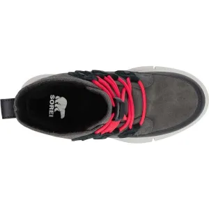 Sorel YOUTH SOREL EXPLORER LACE WP Detská zimná obuv, tmavo sivá, veľkosť 32