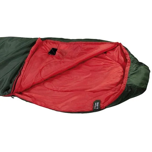 High Peak LITE PAK 1200 Spací vak, tmavo zelená, veľkosť 225 cm - ľavy zips