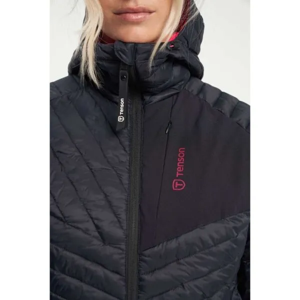 TENSON TOURING PUFFER Dámska skialpová bunda, čierna, veľkosť