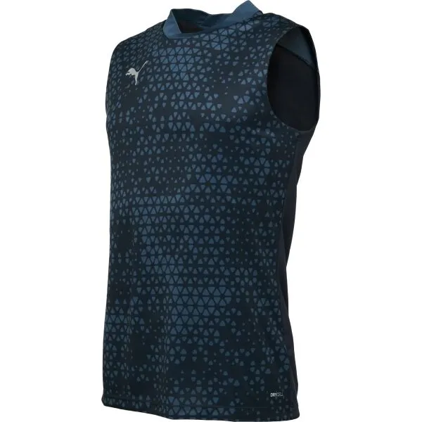 Puma TEAMCUP TRAINING JERSEY SL Pánske futbalové tielko, tmavo sivá, veľkosť