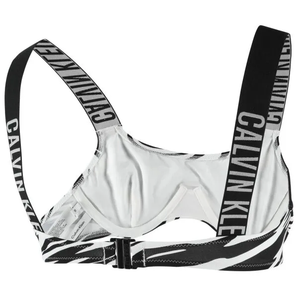 Calvin Klein INTENSE POWER-BRALETTE-UW-PRINT Dámska plavková podprsenka, čierna, veľkosť