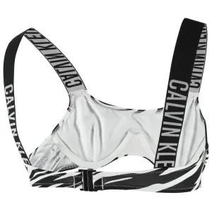 Calvin Klein INTENSE POWER-BRALETTE-UW-PRINT Dámska plavková podprsenka, čierna, veľkosť