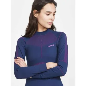 Craft Active Intensity CN LS tmavo modrá s ružovou - XS