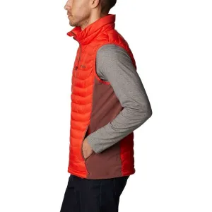 Columbia POWDER PASS VEST Pánska vesta, červená, veľkosť