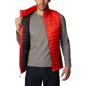 Columbia POWDER PASS VEST Pánska vesta, červená, veľkosť