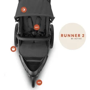 HAUCK - Kočík športový Runner 2 CZ EDICE Melange grey
