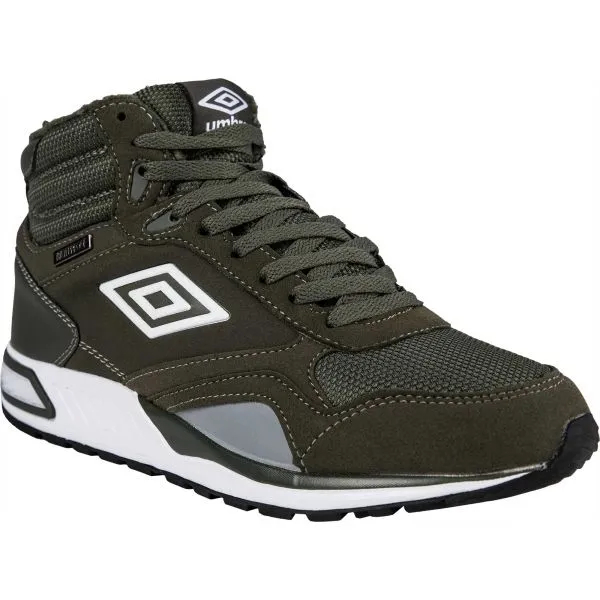 Umbro REDHILL HIGH W PROOF Pánska voľnočasová obuv, tmavo zelená, veľkosť 44