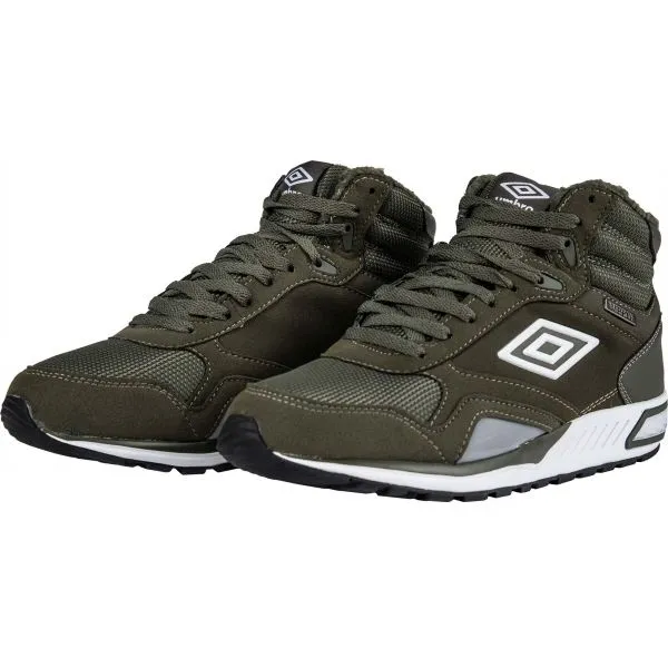 Umbro REDHILL HIGH W PROOF Pánska voľnočasová obuv, tmavo zelená, veľkosť 44