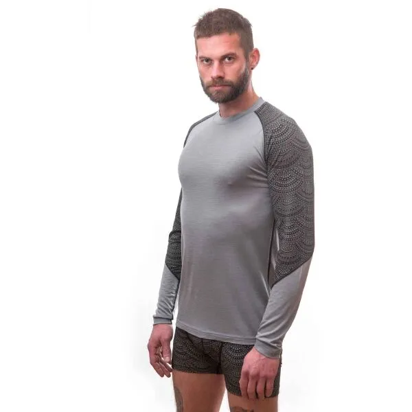 Sensor MERINO IMPRESS Pánske tričko, sivá, veľkosť XXL