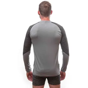 Sensor MERINO IMPRESS Pánske tričko, sivá, veľkosť XXL