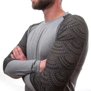 Sensor MERINO IMPRESS Pánske tričko, sivá, veľkosť XXL