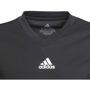 adidas TEAM BASE TEE Y Juniorské futbalové tričko, čierna, veľkosť