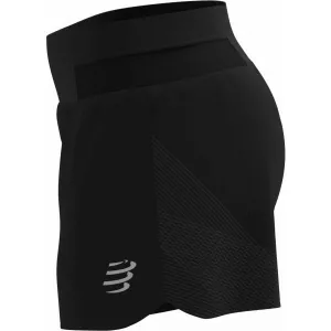 Compressport PERFORMANCE OVERSHORT W Dámske bežecké šortky, čierna, veľkosť