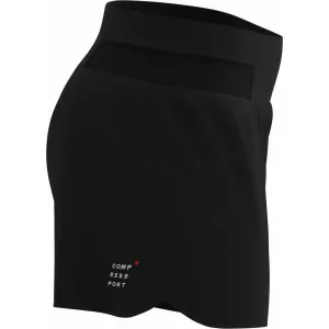 Compressport PERFORMANCE OVERSHORT W Dámske bežecké šortky, čierna, veľkosť