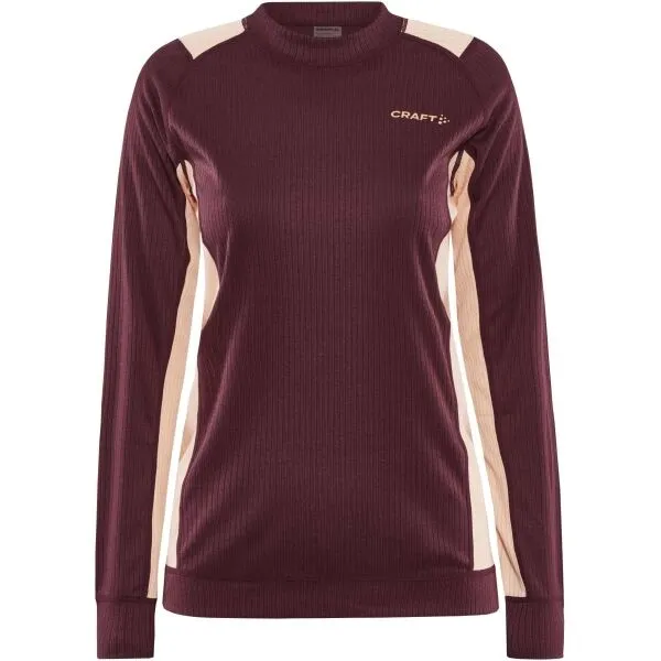 Craft CORE DRY BASELAYER SET Dámsky funkčný komplet, vínová, veľkosť