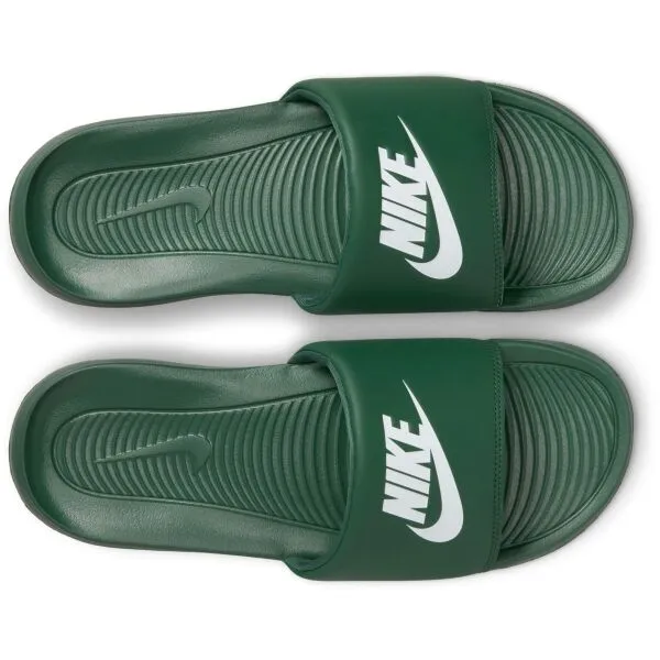 Nike VICTORI ONE Pánske šľapky, tmavo zelená, veľkosť 41