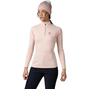 Rossignol W CLASSIQUE 1/2 ZIP Dámska prvá vrstva, ružová, veľkosť
