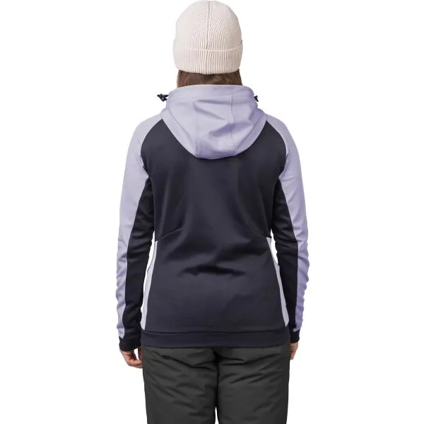 Hannah NELA HOODY Dámska mikina, fialová, veľkosť