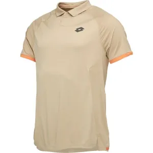 Lotto TECH II D2 POLO SHIRT Pánske tenisové polo tričko, hnedá, veľkosť