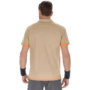Lotto TECH II D2 POLO SHIRT Pánske tenisové polo tričko, hnedá, veľkosť