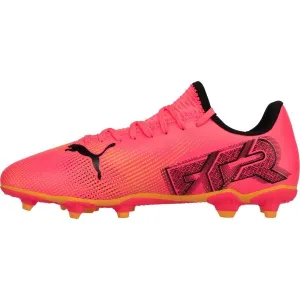 Puma FUTURE 7 PLAY FG/AG JR Detské kopačky, oranžová, veľkosť 28