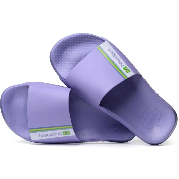 HAVAIANAS SLIDE BRASIL Unisex šľapky, fialová, veľkosť 43/44