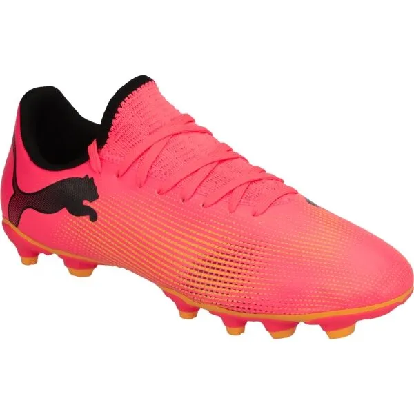 Puma FUTURE 7 PLAY FG/AG JR Detské kopačky, oranžová, veľkosť 28