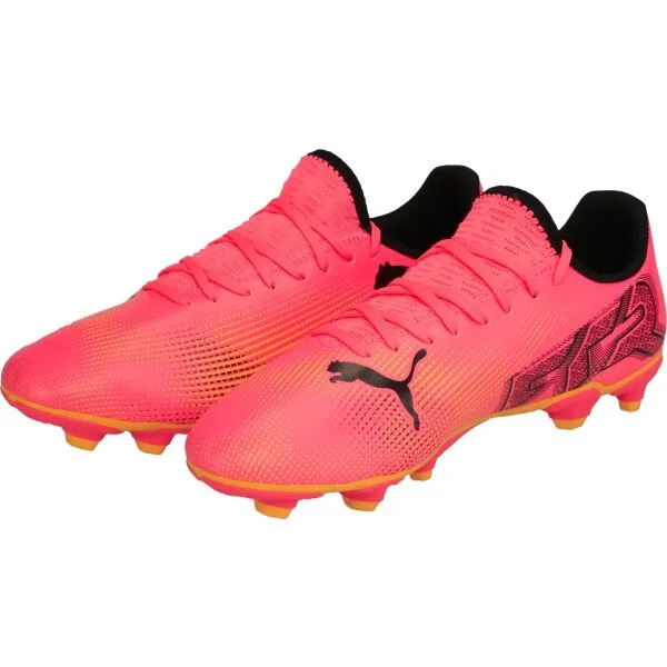 Puma FUTURE 7 PLAY FG/AG JR Detské kopačky, oranžová, veľkosť 28