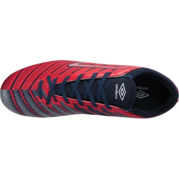 Umbro VELOCITA ELIXIR CLUB FG Pánske kopačky, červená, veľkosť 43