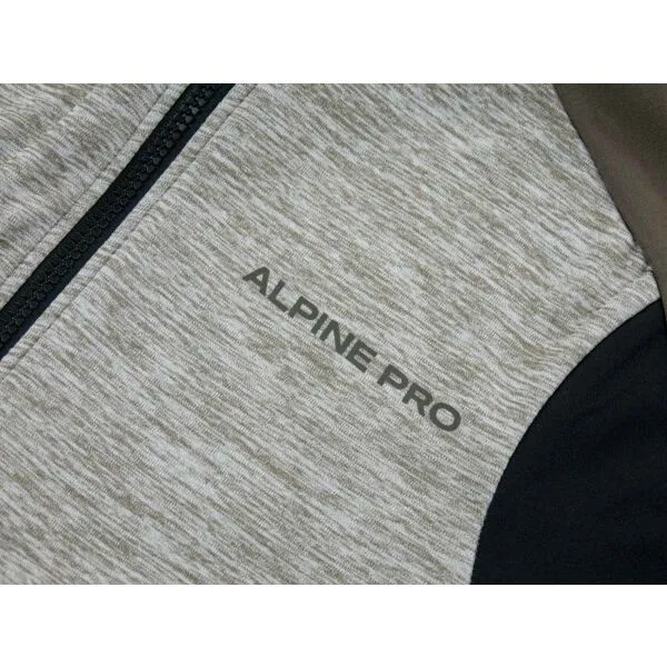 ALPINE PRO OTEGA Dámska outdoorová mikina, sivá, veľkosť