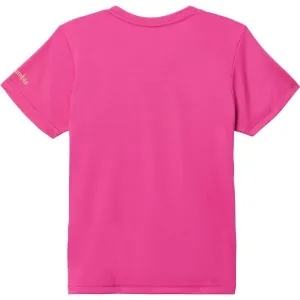 Columbia MIRROR CREEK SHORT SLEEVE GRAPHIC SHIRT Dievčenské tričko, ružová, veľkosť