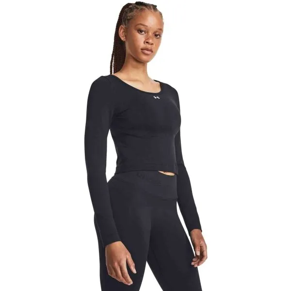 Under Armour TRAIN SEAMLESS LS Dámske tričko, čierna, veľkosť M