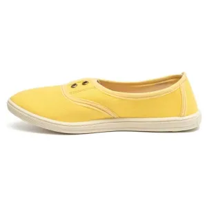 Oldcom SARAH Dámske bavlnené Slip-on tenisky, žltá, veľkosť
