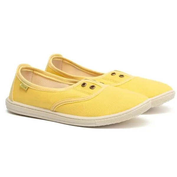 Oldcom SARAH Dámske bavlnené Slip-on tenisky, žltá, veľkosť