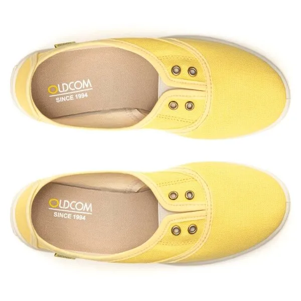 Oldcom SARAH Dámske bavlnené Slip-on tenisky, žltá, veľkosť