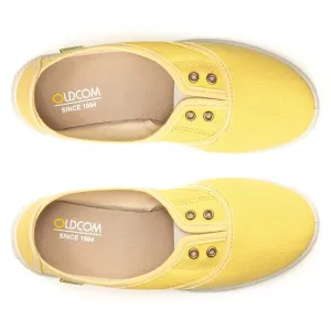 Oldcom SARAH Dámske bavlnené Slip-on tenisky, žltá, veľkosť