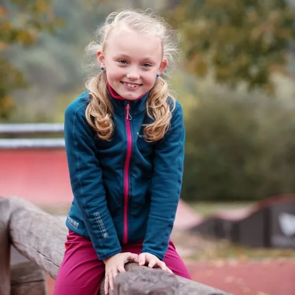 PROGRESS TISPA JUNIOR MERINO Dievčenská funkčná mikina, modrá, veľkosť