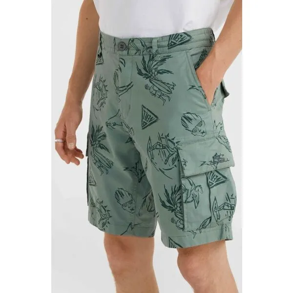 O'Neill ESSENTIALS Pánske cargo šortky, zelená, veľkosť