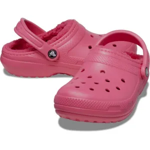 Crocs CLASSIC FUZZ LINED CLOG Dámska nazúvacia obuv, ružová, veľkosť 36/37