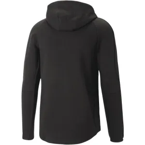 Puma EVOSTRIPE FULL-ZIP HOODIE DK Pánska športová mikina, čierna, veľkosť