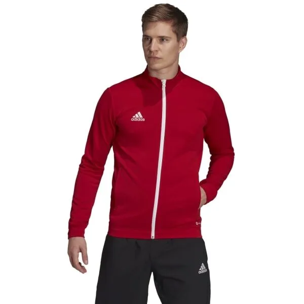 adidas ENT22 TK JKT Pánska futbalová mikina, červená, veľkosť