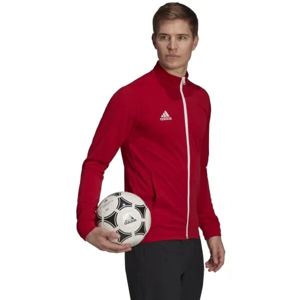 adidas ENT22 TK JKT Pánska futbalová mikina, červená, veľkosť