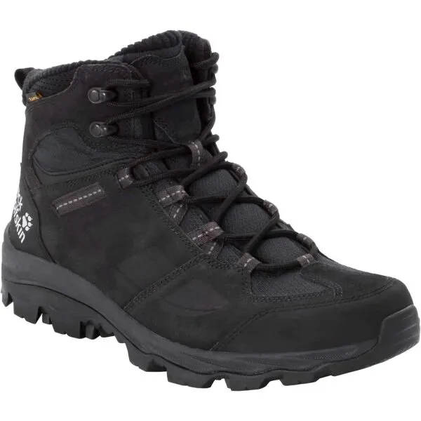 Jack Wolfskin VOJO 3 WT TEXAPORE MID M Pánska vychádzkovo turistická obuv, čierna, veľkosť