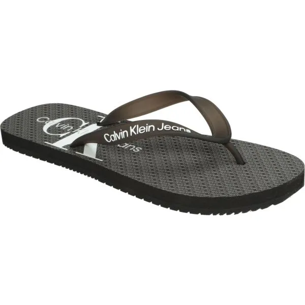Calvin Klein BEACH SANDAL GLOSSY Pánske žabky, čierna, veľkosť